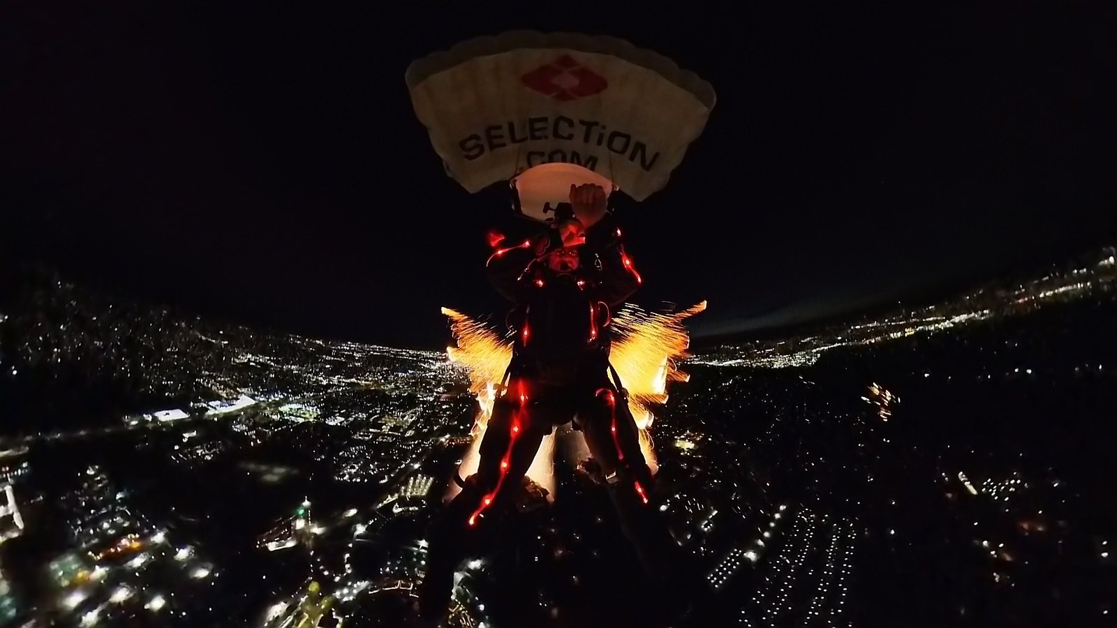 Balloon Fiesta — night fireworks II