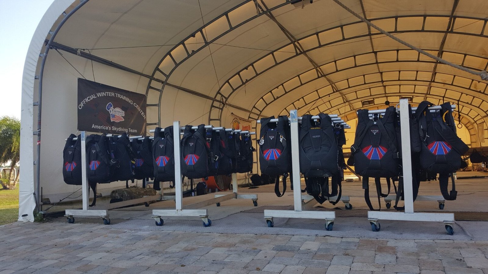Team Fastrax rigs, racked